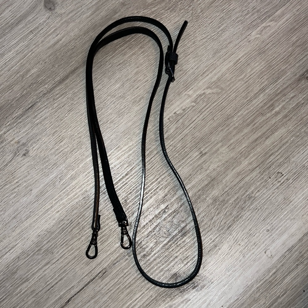Bandolier NWOT Pebbled Black Leather adjustable Strap *STRAP ONLY